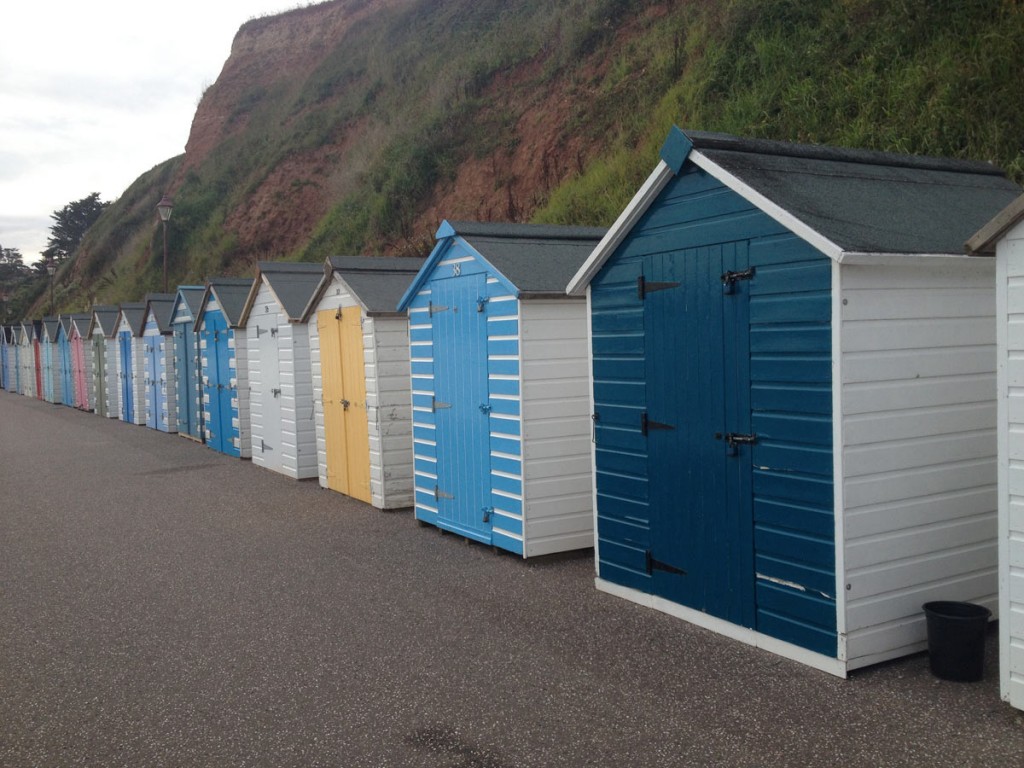 Beach huts at Seaton seafront